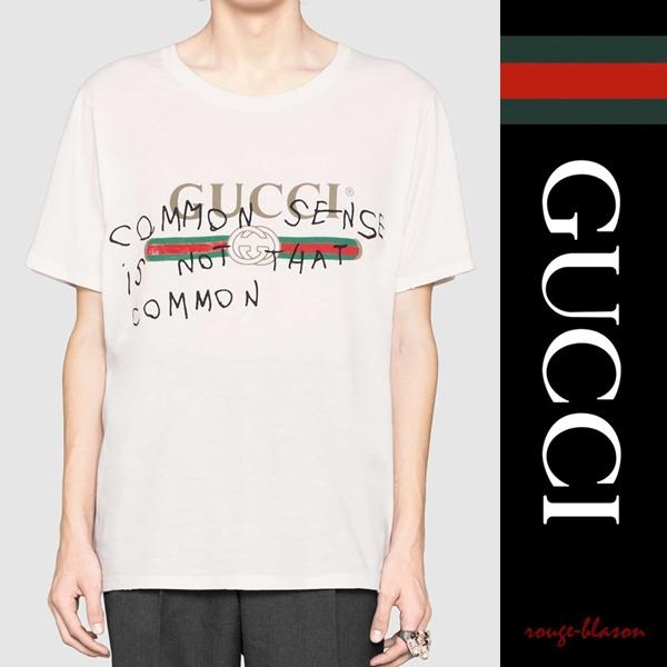 18SS新作大人気 GUCCI グッチコピー ココ キャピタン プリント Tシャツ ホワイト 8073001